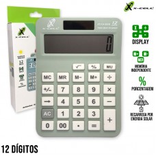 Calculadora Bateria Interna 12 Dígitos 15x11 XC-CA-855B X-Cell - Verde